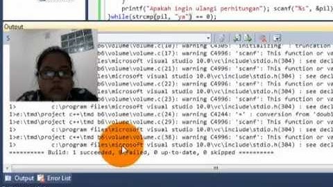 perhitungan volume limas dan bola menggunakan bahasa C