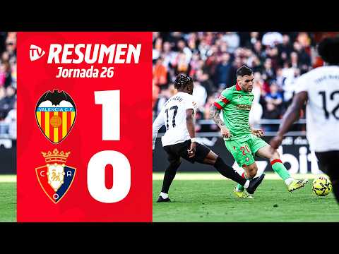 Valencia 1-0 Osasuna | Resumen | Club Atlético Osasuna