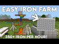 Minecraft Easiest Iron Farm - 350+ Iron Ingots Per Hour! (MCPE/Xbox/PS4/Nintendo Switch/Windows10)