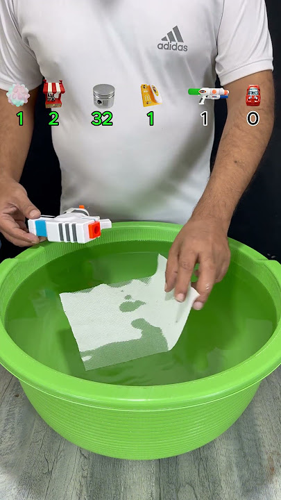 TRY TO GUESS HOW MANY TISSUE PAPERS IT TOOKS! what eill happend next?? #experiment #satisfying