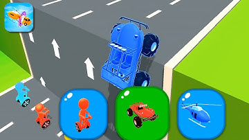 SHAPE SHIFTING🏃‍♂️🚗🚲🚦All Levels Gameplay Walkthrough Android,ios max L8TVA