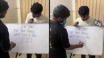 Write 5000 into 2 boxes Challenge .. #puzzle  #puzzlegame #puzzlechallenge #gameshow #brainlegend