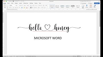 Hello Honey Font Hack: Hearts & Swashes in Word!