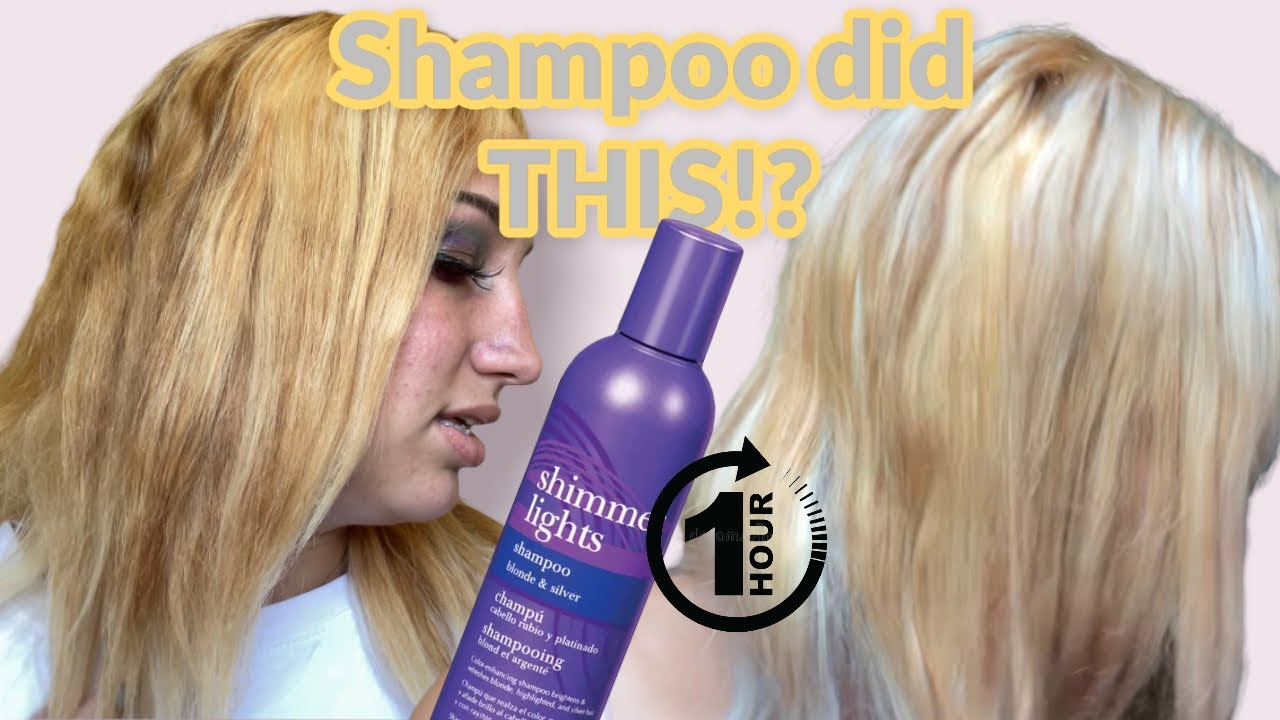 offentlig puls Betaling SHIMMER LIGHTS PURPLE SHAMPOO FOR ONE HOUR- TONING EXTREME!! - YouTube