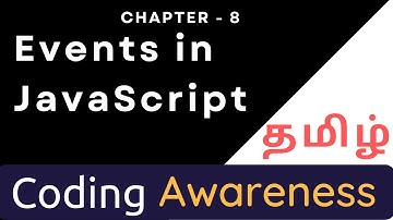 What is JavaScript Event? HTML event (Tamil) | Coding Awareness