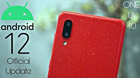 Samsung Galaxy A02 Official Android 12 ONE UI 4.0 Update