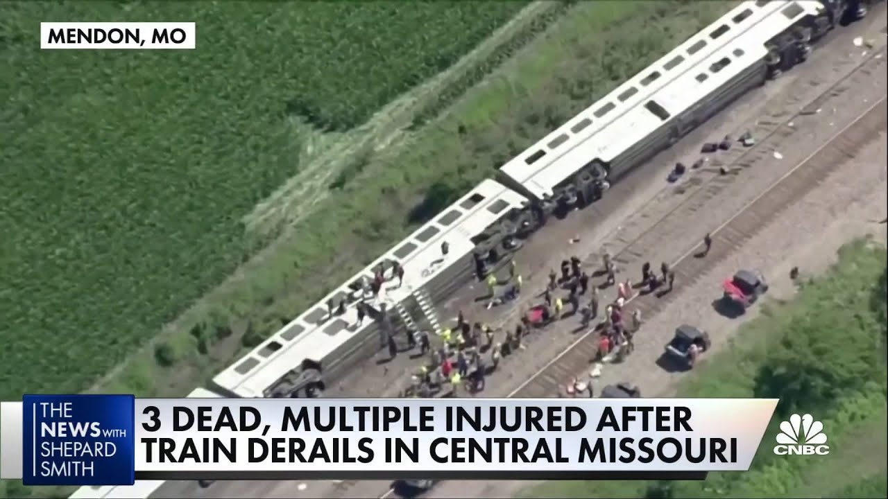 3 dead, multiple injured after an Amtrak train hits a truck and derails ...