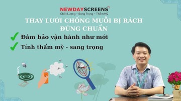 Cách thay lưới chống muỗi bị rách đúng chuẩn, lưới muỗi Seiki Nhật [Cửa lưới New Day]|08 3398 3399