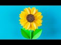 Quick &amp; Easy Paper Sunflower | DIY Tutorial