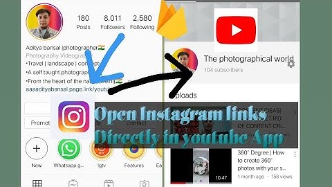 How to open Instagram link in youtube app (Not Youtube website)| Google firebase |(Hindi)