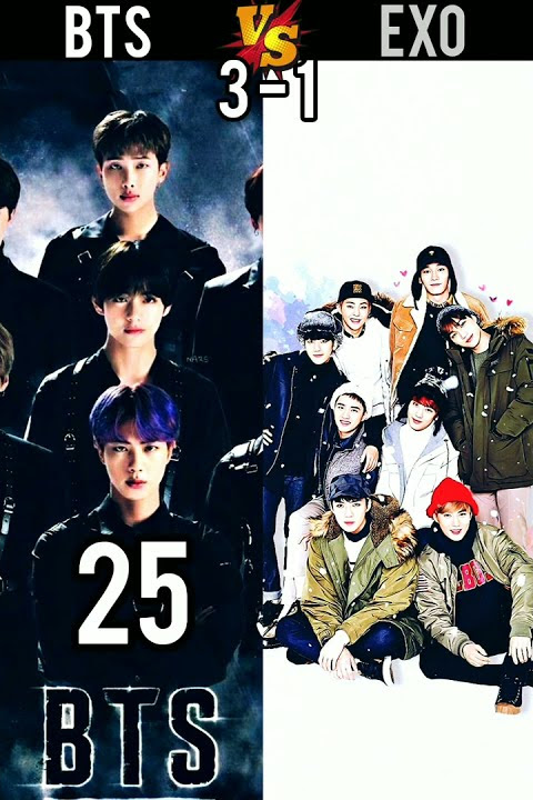 BTS Vs EXO || Full Comparison video || #shorts