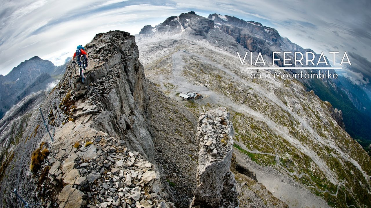Via Ferrata On A Mountain Bike