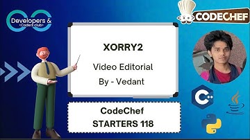 Xorry 2 | Codechef Starters 118 | Codechef | DCC NIT-A