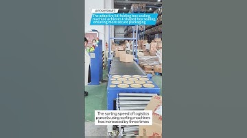 With this weighing, scanning and sorting machine, the sorting speed has been increased by three