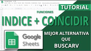 Google Sheets Tutorial - Index and Match - A Better Alternative to VLOOKUP