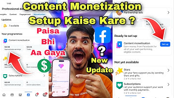 Facebook Content Monetization Setup Kaise Kare 🤔 How To Set Up Facebook Content Monetization