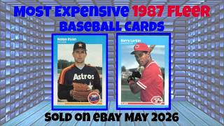 1987 Fleer Most Expensive eBay Sales Baseball Cards (May 2026)