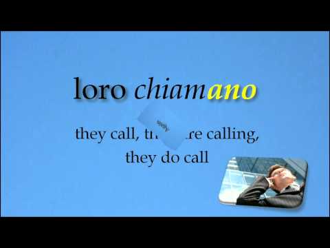 Italian verb conjugations - Present Indicative "chiamare" "to call"