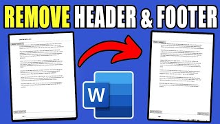 How To Remove Header And Footer In Word For Select Pages - Best Method