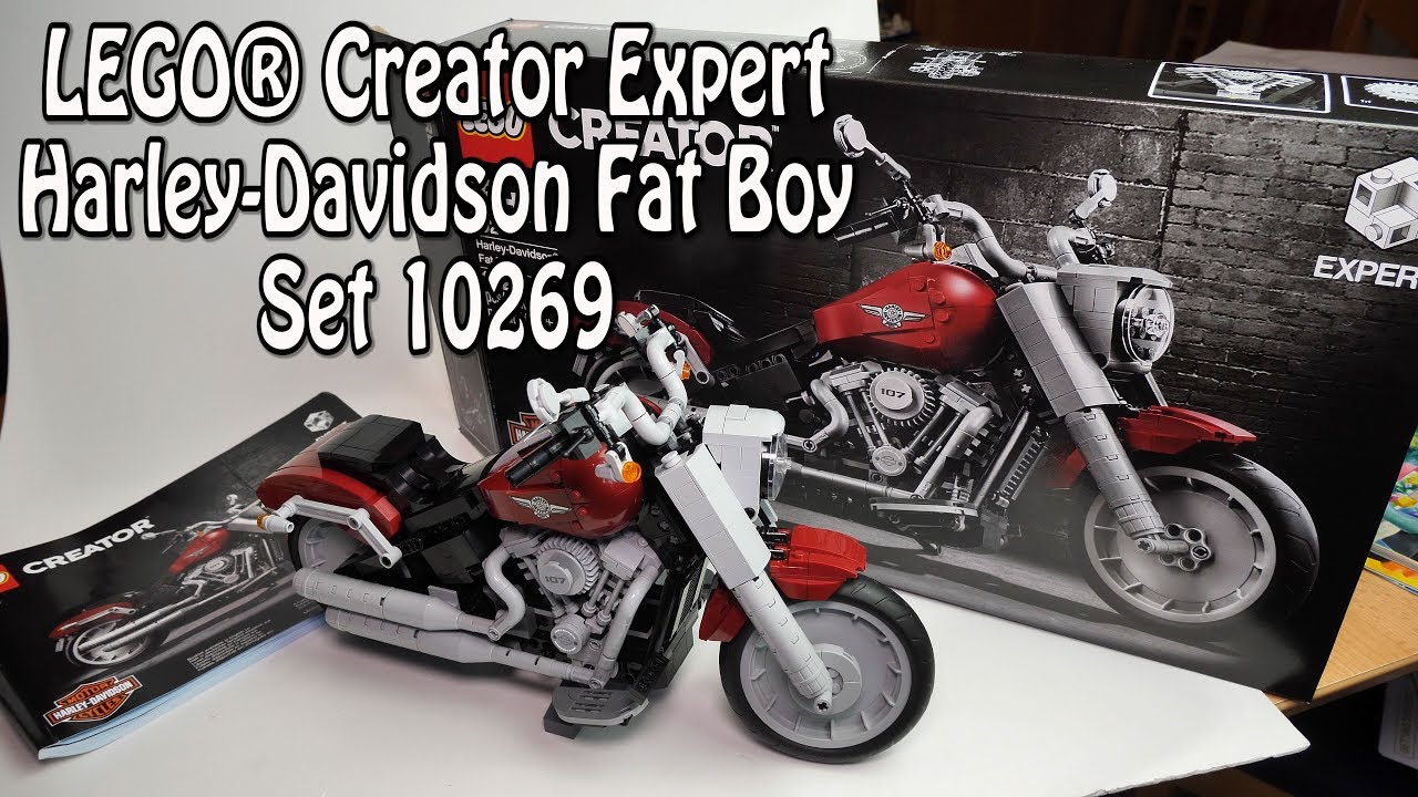  Test  LEGO Harley  Davidson  Fat  Boy  Creator Expert Set 