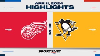 NHL Highlights | Red Wings vs. Penguins  April 11, 2024