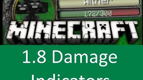 DAMAGE INDICATORS MOD - MINECRAFT 1.8 (MOD SHOWCASE)
