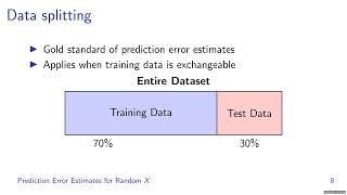 Prediction Error Estimates via Randomization and Differentiable Convex Optimization