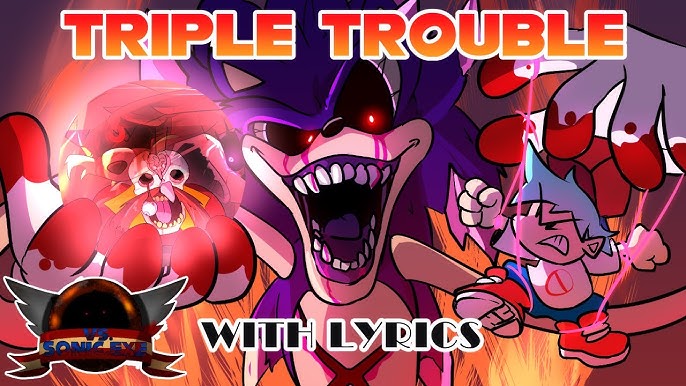 WildFox87 on X: I seems Sonic.exe got himself a partner to help him out  against BF and Majin!!🔥 #fridaynightfunkin #FNF #TripleTrouble #Sonicexe  #Red #GodzillaNES #BF #Boyfriend #MajinSonic #XenophanesSonic #Creepypasta   / X