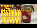 PICKLED CHEESE-STUFFED PEPPERS (How I make stuffed hot cherry peppers with cheese in oil)