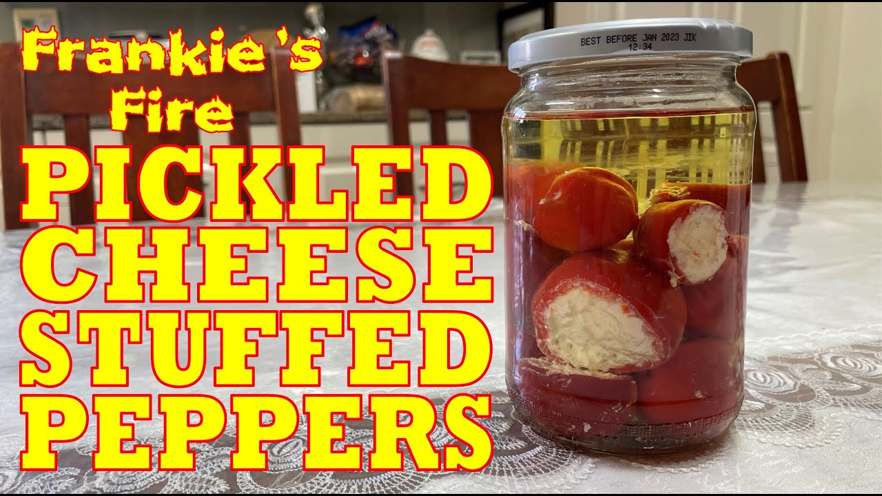 PICKLED CHEESESTUFFED PEPPERS (How I make stuffed hot cherry peppers