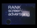 Rank screen advertising logo for cinema ads 1980s