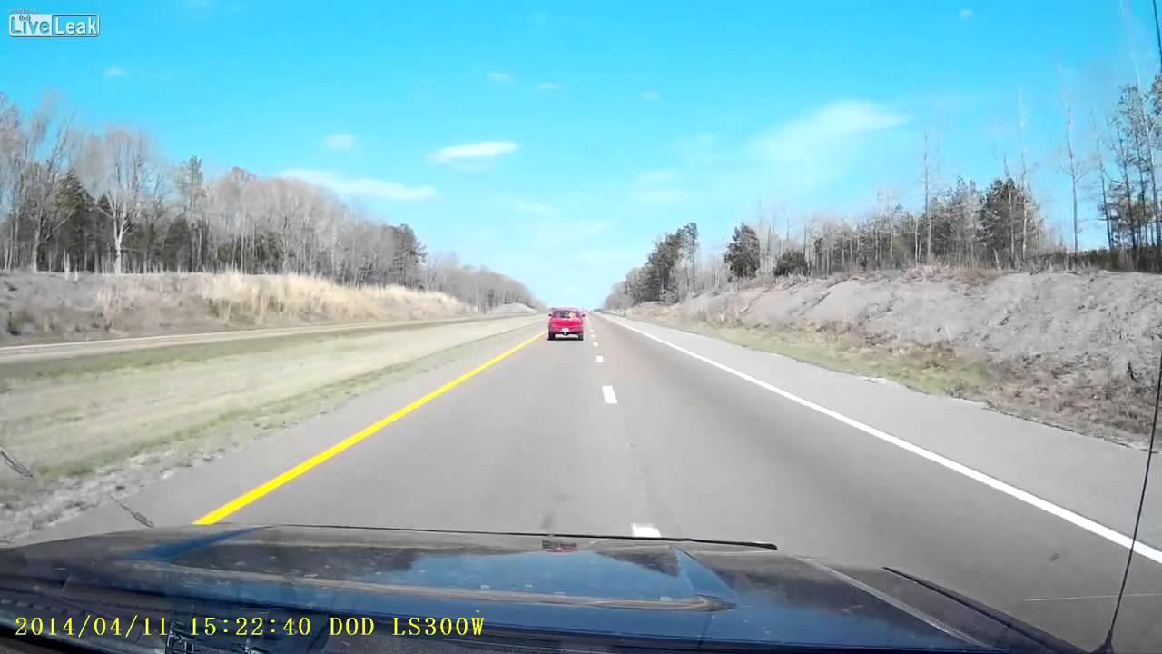 LiveLeak.com - Almost Rear Ended a Broken Down Car on I 40 - YouTube