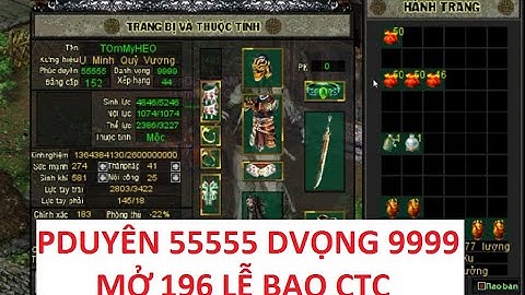 TOmMyHEO 9999 Danh Vọng 55555 Phúc Duyên Mở 196 Lễ Bao ctc
