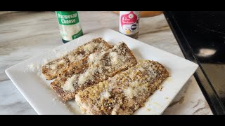 LEMON PEPPER GARLIC MAHI MAHI WITH PARMESAN CHEESE
