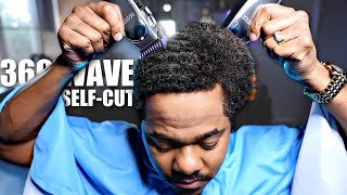 360 WAVE SELF-CUT TRANSFORMATION | HIGH-LOW TAPER by 360Jeezy 52,844 views 2 weeks ago 12 minutes, 53 seconds
