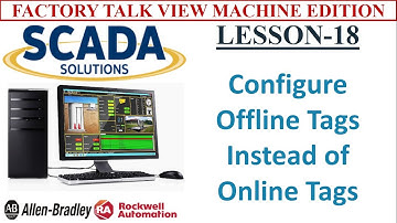 #18 Configure Offline Tags Instead of Online Tags || HMI TRAINING || RA