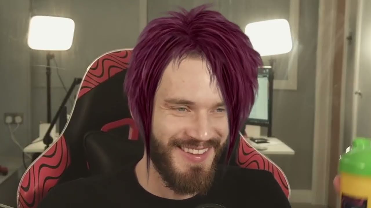 PewDiePie LOST his HAIR 2 Years Ago - YouTube