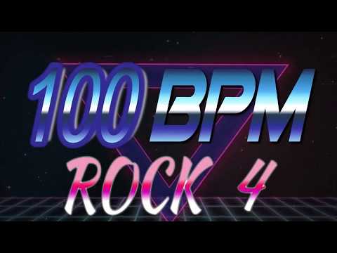 100 BPM - Rock 4 - 4/4 Drum Track - Metronome - Drum Beat
