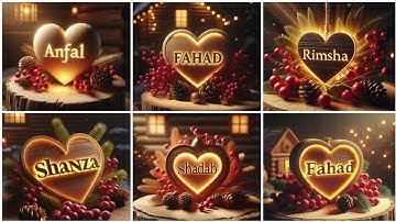 Bing Ai New Video | How To Make New Bing Ai Trending Neon Effect Heart Name Dp | Bing Ai Viral Photo