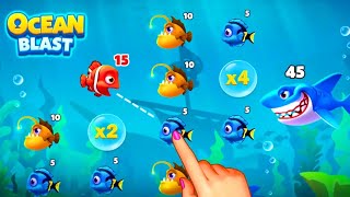 Ocean Blast Game | Ocean blast gameplay | ocean blaster | fishdom mini games ads update screenshot 3