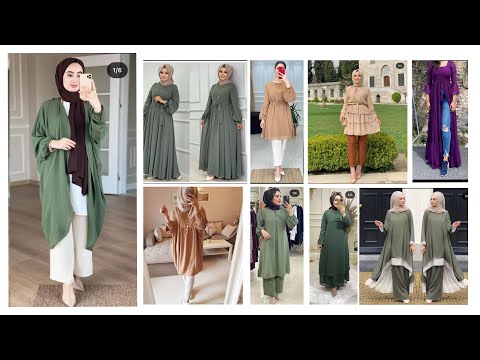 Beautiful Muslim girls modern dress with hijab style| Ramadan dress collection 2022| Eid outfit