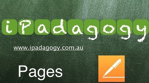 iPadagogy - iPad New Pages App Top 5 Features - Video Tutorial
