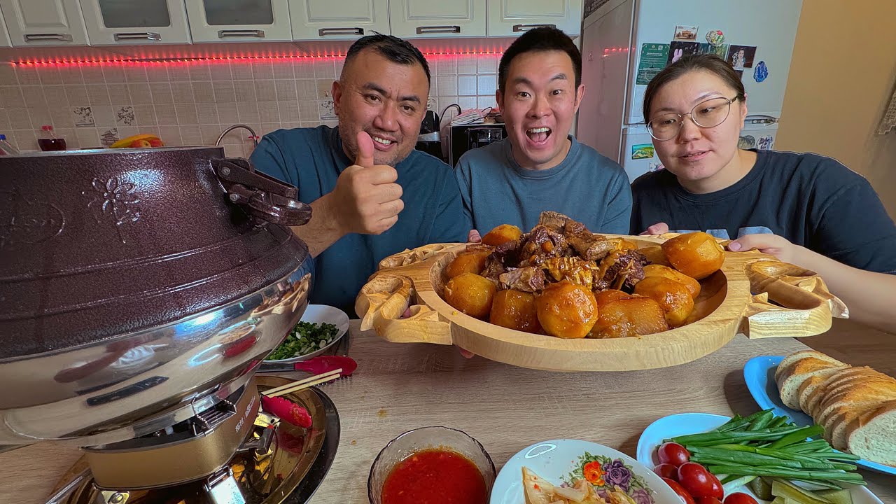 НАШУМЕВШИЙ КАЗАН КЕБАБ В АФГАНСКОМ КАЗАНЕ ПРЯМО В КВАРТИРЕ, МЯСО И КАРТОШКА