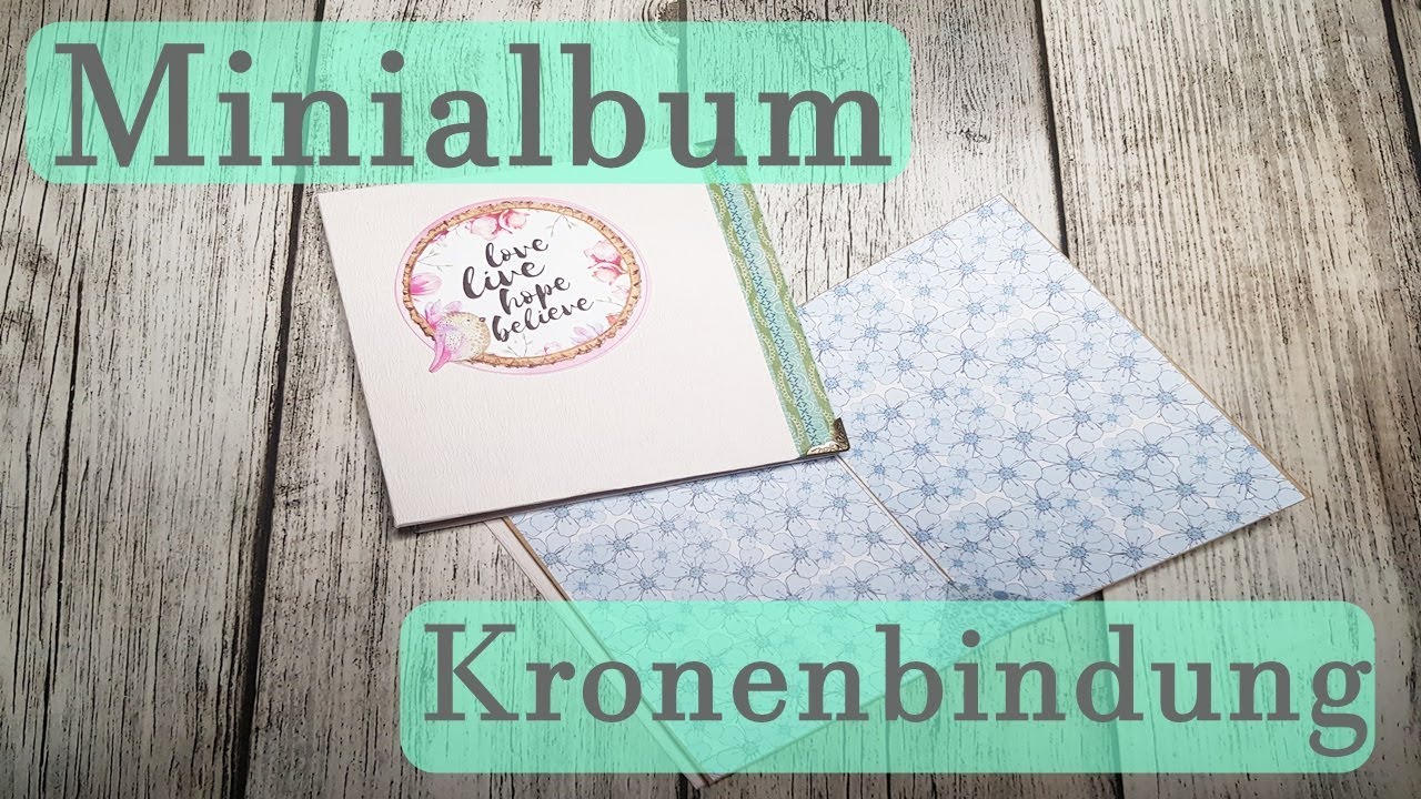 Tutorial Mini -Album / Ziehharmonika Bindung / Filz Cover / Fotoalbum