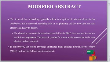 A Distributed Multi-Channel MAC Protocol for Ad Hoc Wireless Networks | Final Year Projects 2016