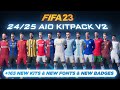 2425 aio kits v2 mod for fifa 23 165 new kits  fonts  badges  tu171