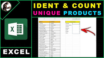 Unieke producten tellen en identificeren in Excel