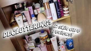 DECLUTTERING MY BATHROOM! SO MUCH SKINCARE!!!