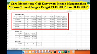 Cara Menghitung Gaji Karyawan dengan Menggunakan Microsoft Excel dengan Fungsi VLOOKUP dan HLOOKUP