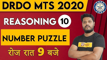 DRDO MTS || Reasoning || By Avdhesh sir || Class 10 || NUMBER PUZZLE